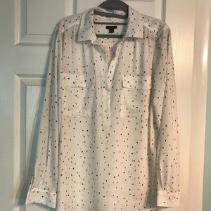 Ann Taylor long sleeve camp shirt
